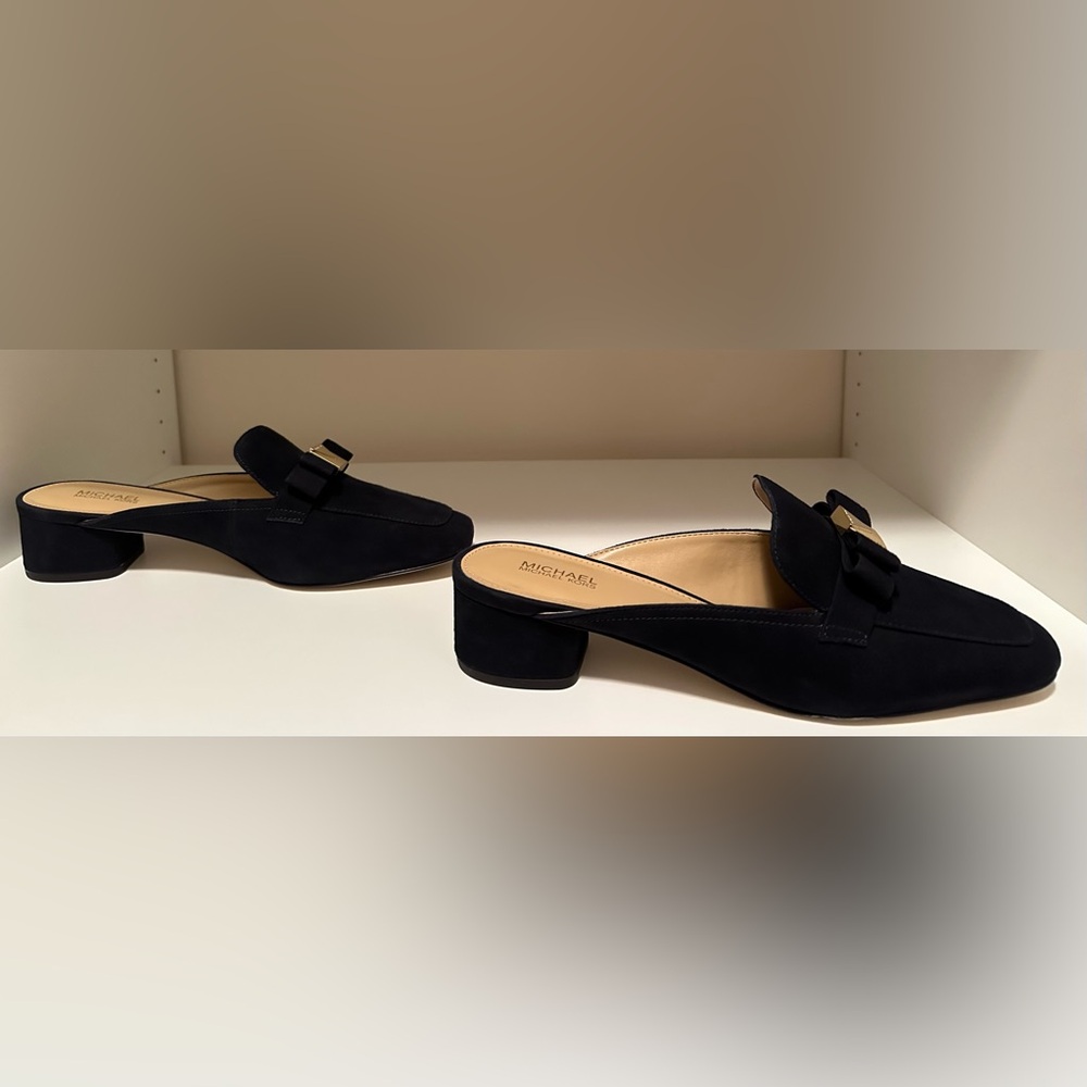 MK Caroline Mule in Navy Suede - Picture 5 of 8
